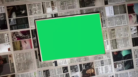 The Newspaper Shuffle In The Green Screen