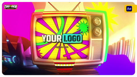 Retro Pop TV Burst Intro