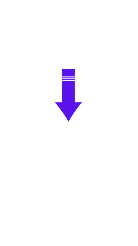Arrow Down Blink Sign Motion Graphics Animation Alpha. 4K resolution