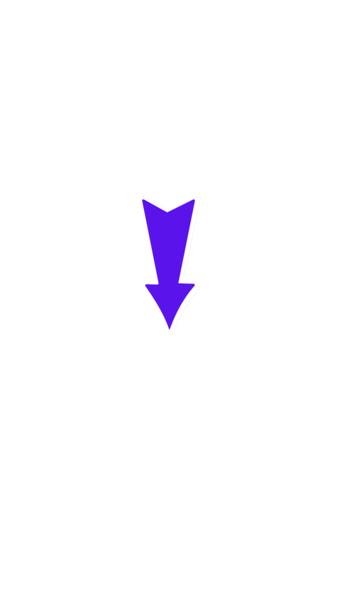 Arrow Down Blink Sign Motion Graphics Animation Alpha. 4K resolution