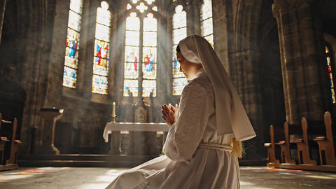 Woman praying