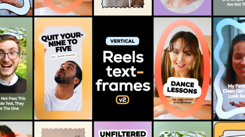 Vertical Reels Text Frames 2