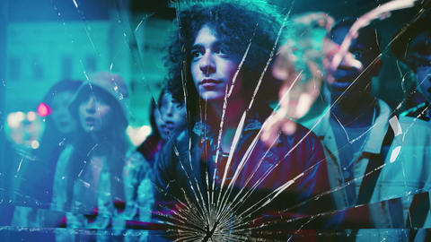 Broken Mirror Glass Overlays Effects For Ae