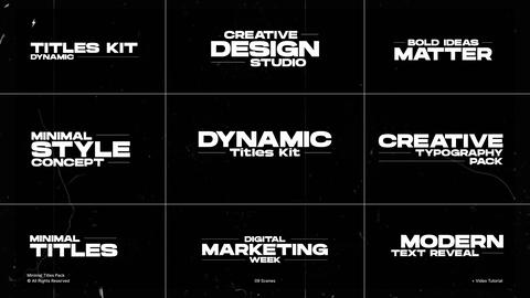 Minimal Titles Pack