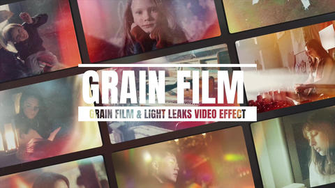 Grain Film & Light Leaks Transition And Video Effect