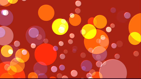 Colorful circles dance in vibrant patterns during evening display