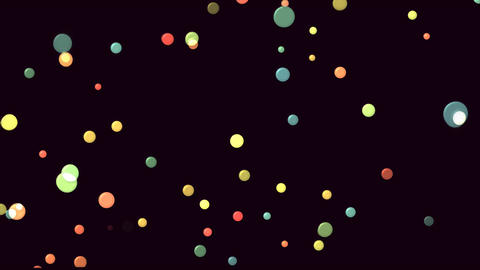 Colorful bubbles dance in the night sky, creating magic