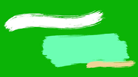 Hand Drawn Brush Stroke Lower Thirds. Grunge, chalk, scribble animated lower thirds with sketch,