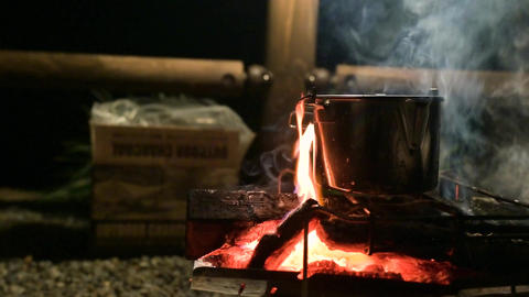 Close Up of Campfire Flames – Warm and Relaxing Fire