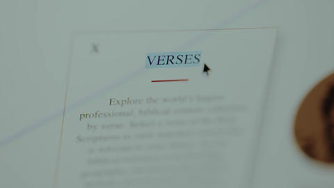 Web page with VERSES article promoting the Bible study