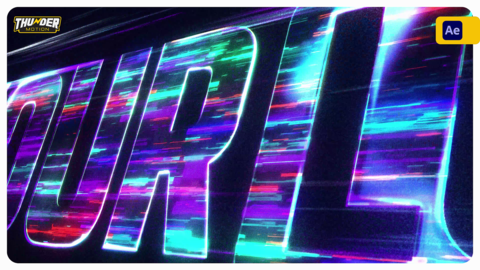 Cyber Neon Logo Reveal