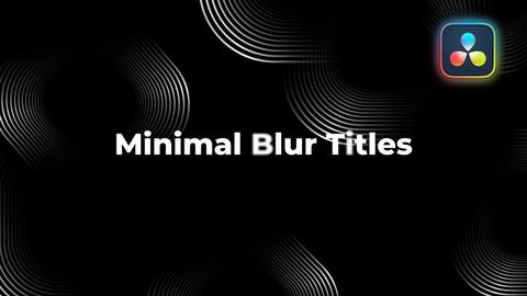Minimal Blur Titles