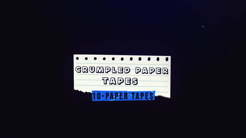 Crumpled Paper Tapes For Ae
