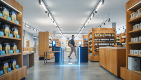 Image of unmanned payment system: Next-generation store that combines technology and warmth