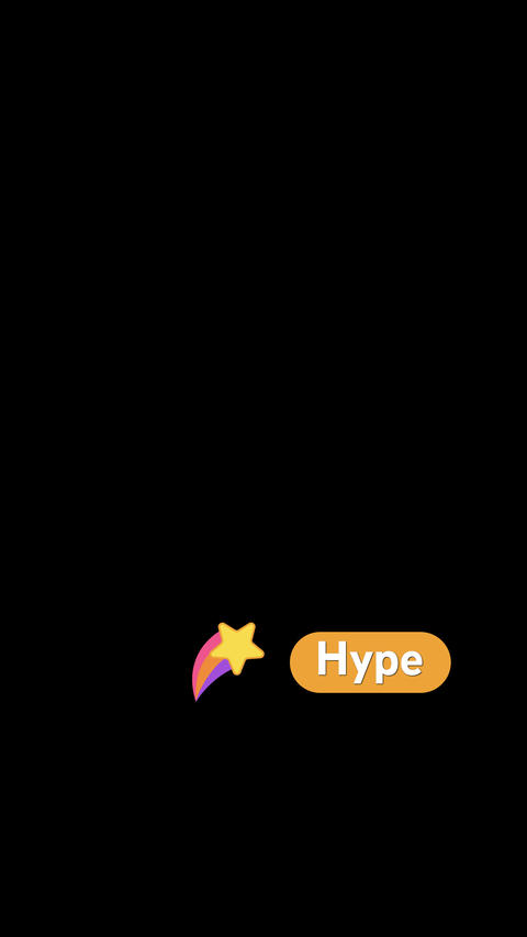 YouTube Hype Button Animation - Shooting Star Icon for Content Creators