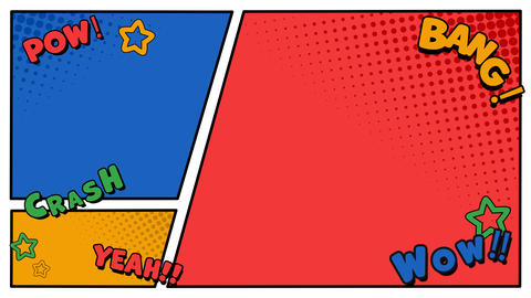 Fun, pop-inspired manga panel illustration