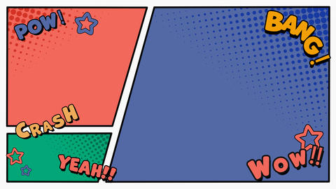 Fun, pop-inspired manga panel illustration