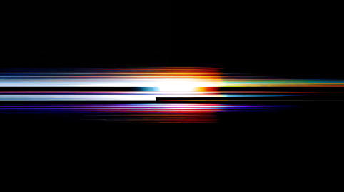 Abstract Horizontal RGB Signal Beam with Whit CG動画素材 52970514 ...
