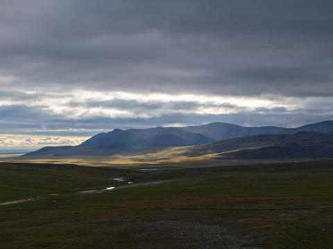 Chukotka Arctic coastline Bering wilderness pristine landscape view landscape
