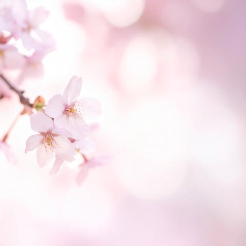 Minimal Sakura Blur Texture with Gentle Spring Glow
