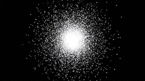 Background material with an explosion effect. (Black background)