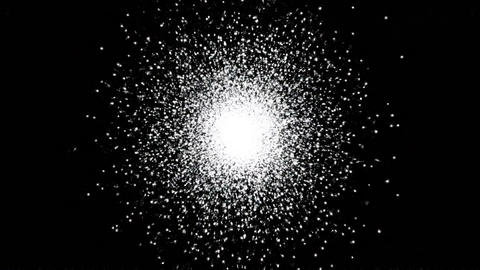 An explosion-like effect (transparent background)