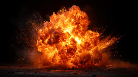 Image of a massive explosion