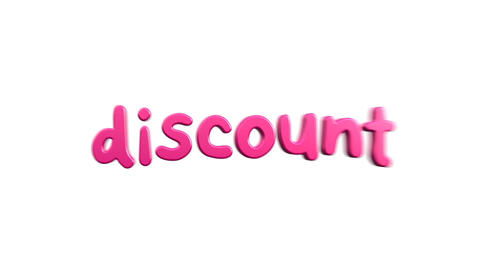 Discount word in 3d