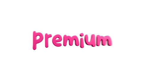 Premium word in 3d