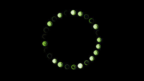 circle frame on black background animation video | loading | progress