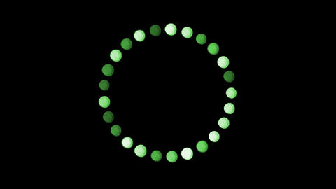 circle frame on black background animation video | loading | progress