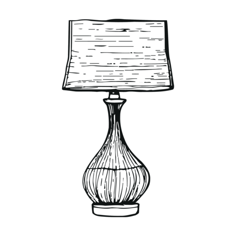 Elegant table lamp design with unique shade and decorative base for home interior decoration purpose