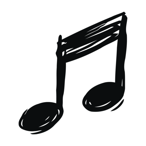 Musical note symbol representing melody harmony and rhythm in music composition and performance