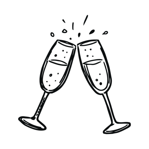 champagne glasses clinking together celebrating festive celebration luxury champagne toasting love r