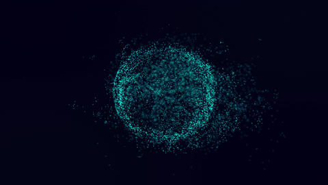 Blue Particles Animation