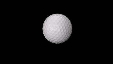 Golf Ball Rotation Animation Loop