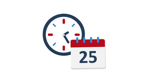 Calendar and Clock Schedule Animation | Lottie JSON + GIF +