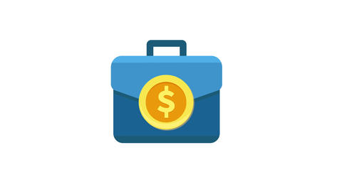 Finance Briefcase Money Animation | Lottie JSON + GIF +