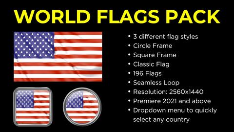 World Flags Pack | MOGRT