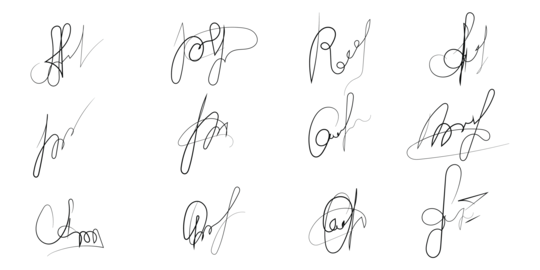 Professional Handwritten Signature Collection