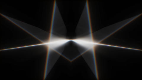 Dynamic MIRRORED laser formation that pulses with rainbow prism reflections