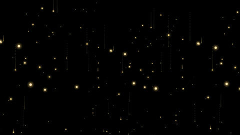 Twinkling Star Light Particle Effects Falling Like Rain Yellow