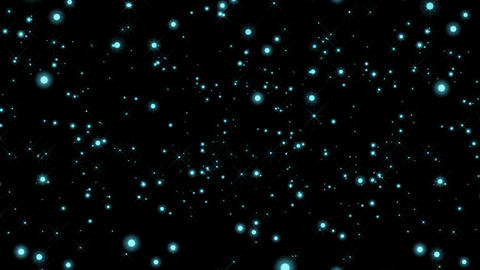 Twinkling, Shining Star Light Particle Blue