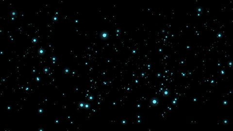 Twinkling, Sparkling Star Light Particle Effects Blue