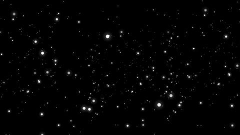 きらきら瞬く星の光の粒子エフェクト 白