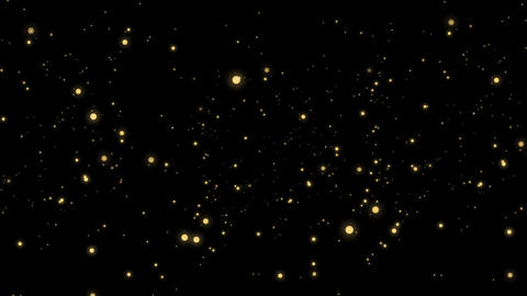 Twinkling, Sparkling Star Light Particle Effects Yellow
