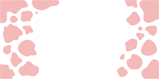Pink Cow Print Background – Cute Pastel Holstein Spotted Pattern