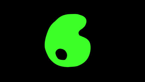 Hand-drawn comical countdown (10 to 1) Transparent background