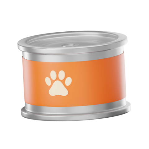 3D Pet Food Can Icon