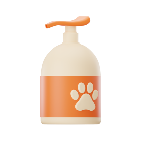 3D Pet Shampoo Bottle Icon